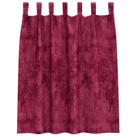 Produktbild för Sammetsgardiner med gardiner 2 pcs Vinröd 140 x 140 cm Sammet