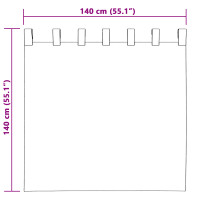 Produktbild för Sammetsgardiner med gardiner 2 pcs Vinröd 140 x 140 cm Sammet