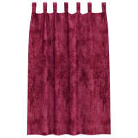 Produktbild för Sammetsgardiner med gardiner 2 pcs Vinröd 175 x 140 cm Sammet