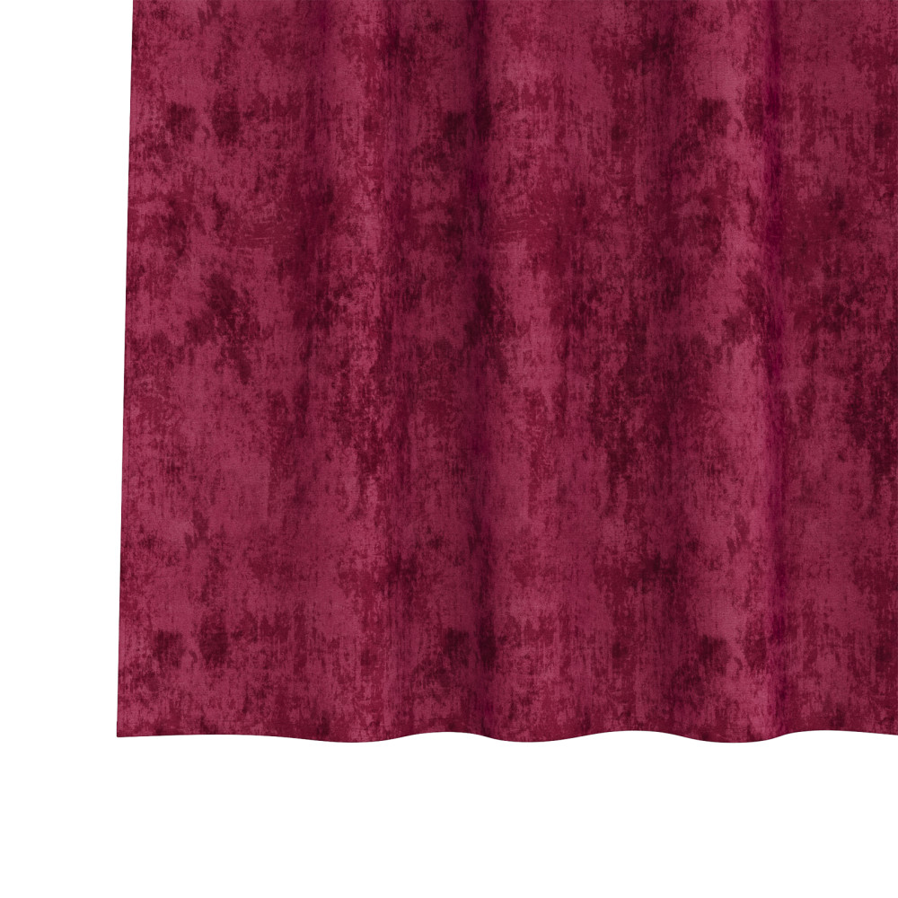 Produktbild för Sammetsgardiner med gardiner 2 pcs Vinröd 245 x 140 cm Sammet
