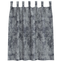 Produktbild för Sammetsgardiner 2 pcs Silvergrå 140 x 140 cm Sammet