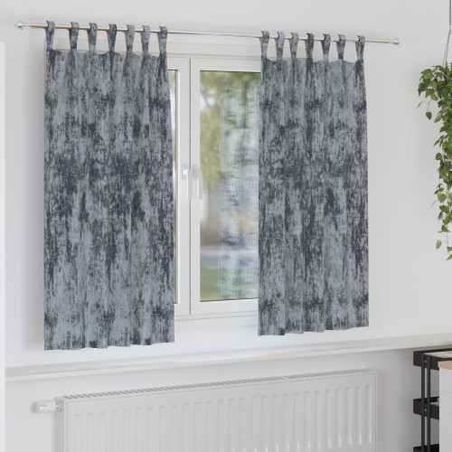 vidaXL Sammetsgardiner 2 pcs Silvergrå 175 x 140 cm Sammet