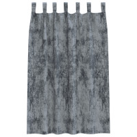 Produktbild för Sammetsgardiner 2 pcs Silvergrå 175 x 140 cm Sammet