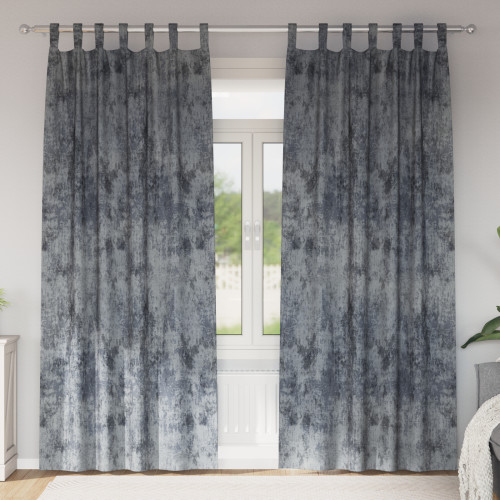 vidaXL Sammetsgardiner 2 pcs Silvergrå 245 x 140 cm Sammet