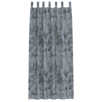 Produktbild för Sammetsgardiner 2 pcs Silvergrå 245 x 140 cm Sammet