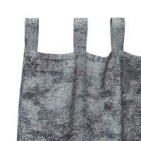 Produktbild för Sammetsgardiner 2 pcs Silvergrå 245 x 140 cm Sammet