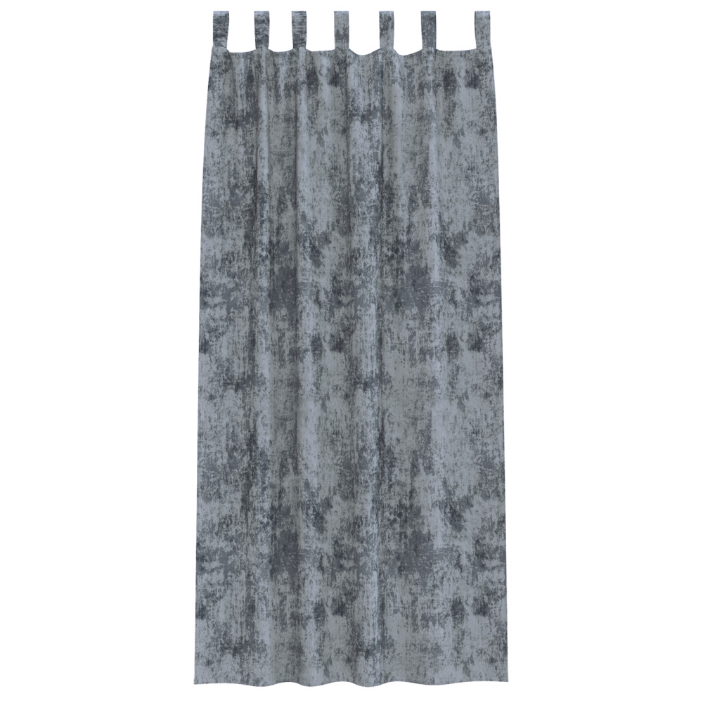 Produktbild för Sammetsgardiner 2 pcs Silvergrå 260 x 140 cm Sammet