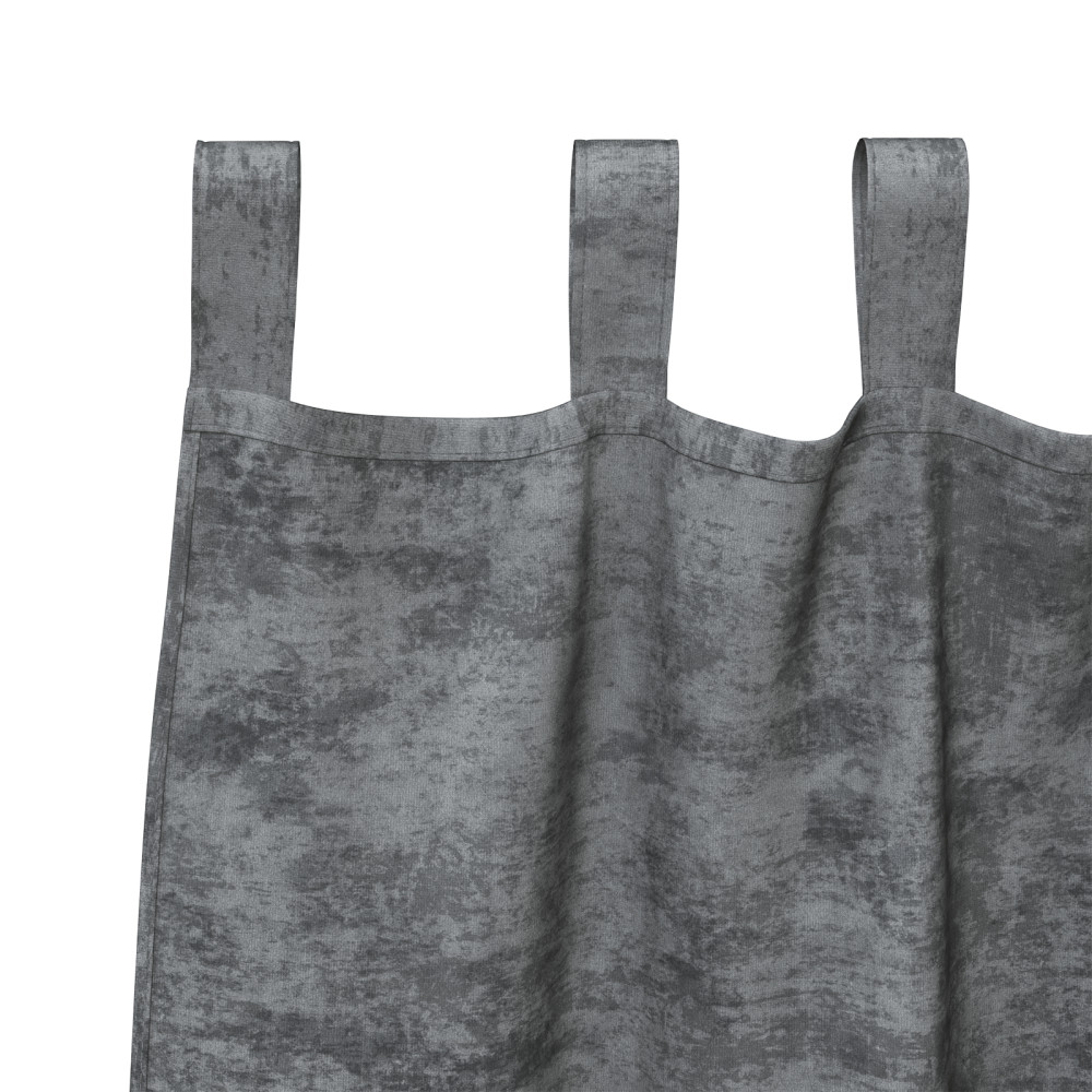 Produktbild för Sammetsgardiner med gardiner 2 pcs Grå 260 x 140 cm Sammet