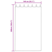 Produktbild för Sammetsgardiner med gardiner 2 pcs Grå 260 x 140 cm Sammet