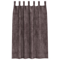 Produktbild för Sammetsgardiner med gardiner 2 pcs Brun 175 x 140 cm Sammet
