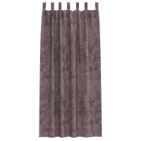 Produktbild för Sammetsgardiner med gardiner 2 pcs Brun 225 x 140 cm Sammet