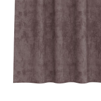 Produktbild för Sammetsgardiner med gardiner 2 pcs Brun 225 x 140 cm Sammet