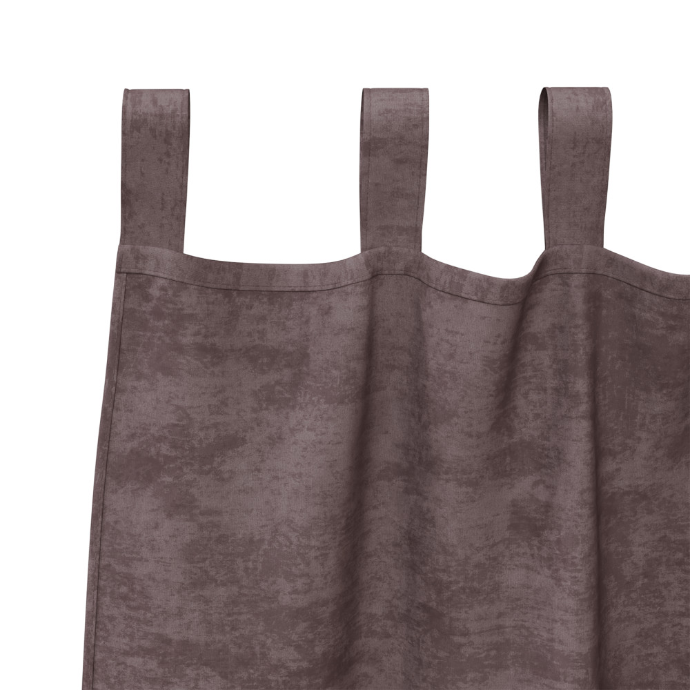 Produktbild för Sammetsgardiner med gardiner 2 pcs Brun 245 x 140 cm Sammet