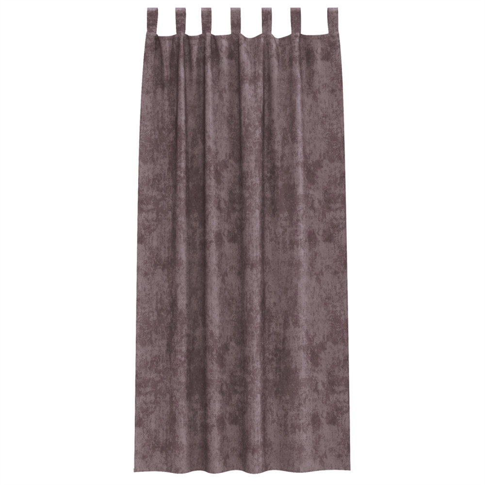 Produktbild för Sammetsgardiner med gardiner 2 pcs Brun 260 x 140 cm Sammet