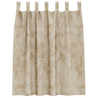 Produktbild för Sammetsgardiner med gardiner 2 pcs Kräm 140 x 140 cm Sammet