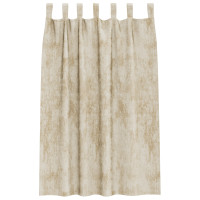 Produktbild för Sammetsgardiner med gardiner 2 pcs Kräm 175 x 140 cm Sammet