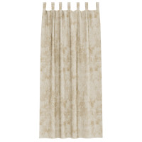 Produktbild för Sammetsgardiner med gardiner 2 pcs Kräm 245 x 140 cm Sammet