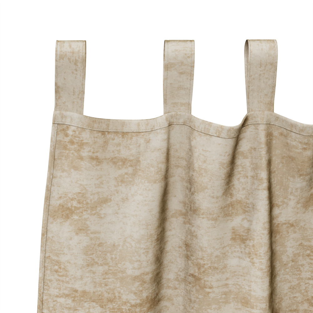 Produktbild för Sammetsgardiner med gardiner 2 pcs Kräm 260 x 140 cm Sammet