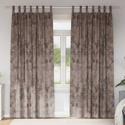 vidaXL Sammetsgardiner 2 pcs Cappuccino 225 x 140 cm Sammet