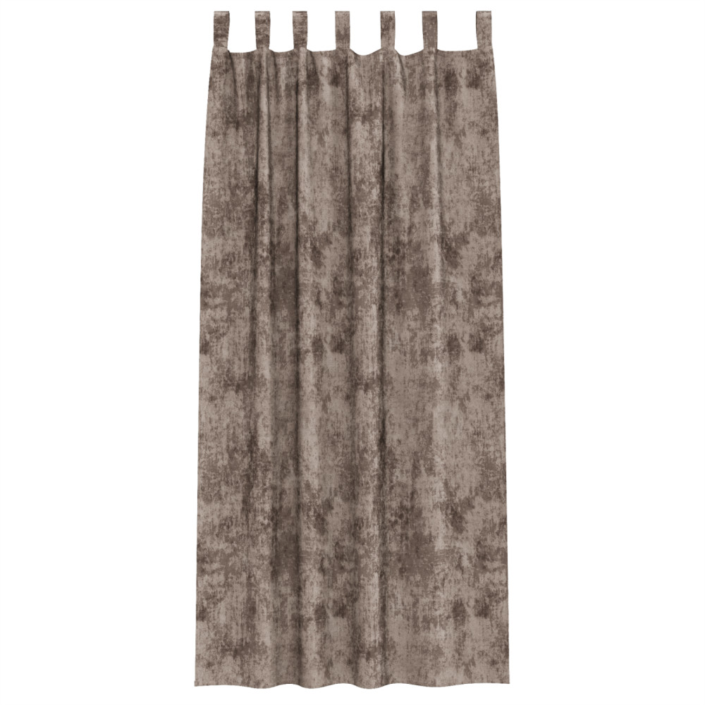 Produktbild för Sammetsgardiner 2 pcs Cappuccino 225 x 140 cm Sammet