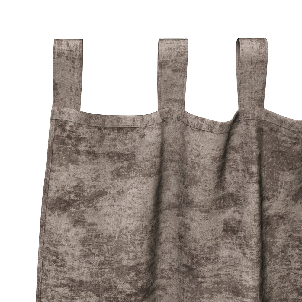 Produktbild för Sammetsgardiner 2 pcs Cappuccino 225 x 140 cm Sammet