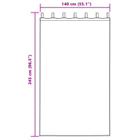 Produktbild för Sammetsgardiner 2 pcs Cappuccino 245 x 140 cm Sammet