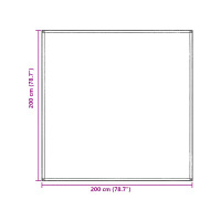 Produktbild för Tältmatta Blå och grå 200 x 200 cm polyeten