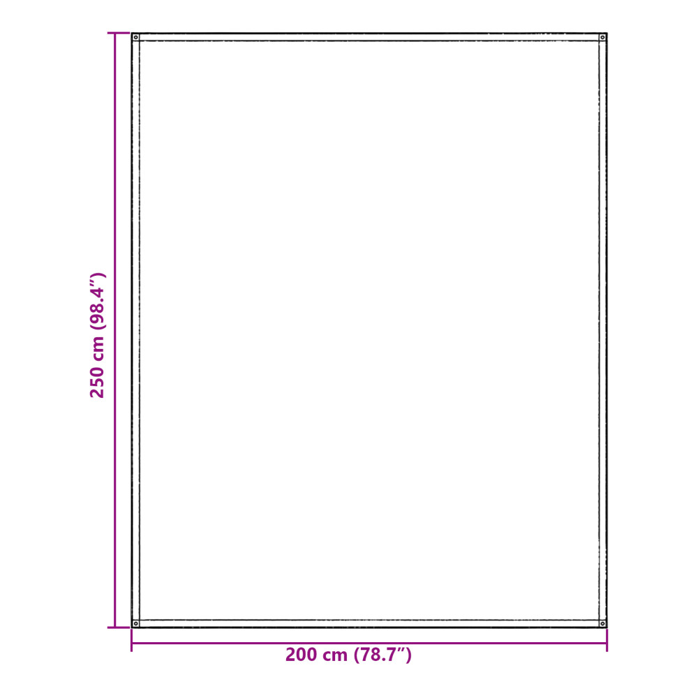 Produktbild för Tältmatta Blå och grå 200 x 250 cm polyeten