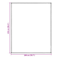 Produktbild för Tältmatta Blå och grå 200 x 250 cm polyeten