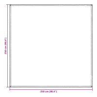 Produktbild för Tältmatta Blå och grå 250 x 250 cm polyeten