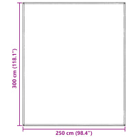 Produktbild för Tältmatta Blå och grå 300 x 250 cm polyeten
