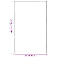 Produktbild för Tältmatta Blå och grå 400 x 250 cm polyeten