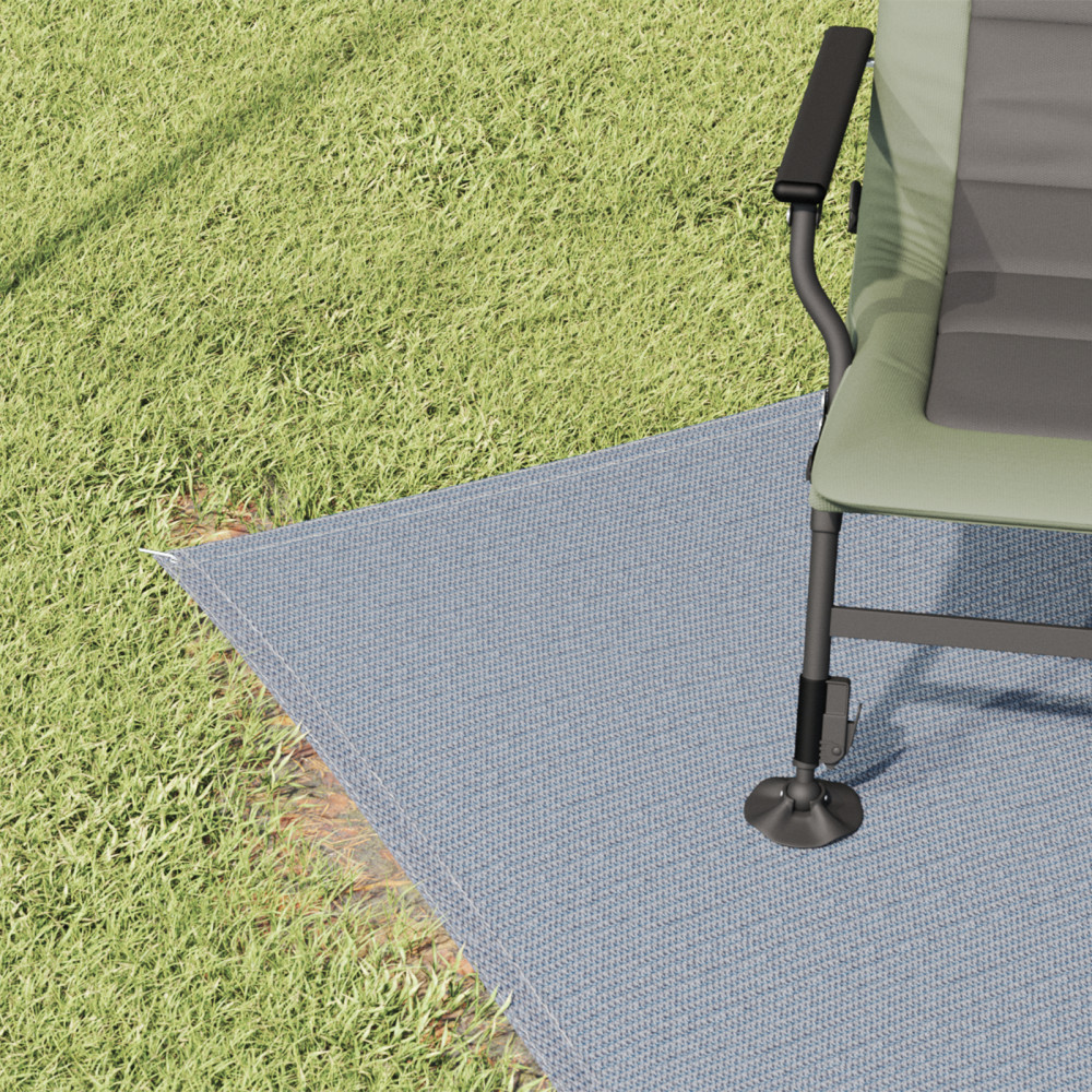 Produktbild för Tältmatta Blå och grå 450 x 250 cm polyeten