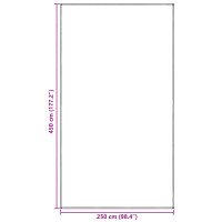 Produktbild för Tältmatta Blå och grå 450 x 250 cm polyeten