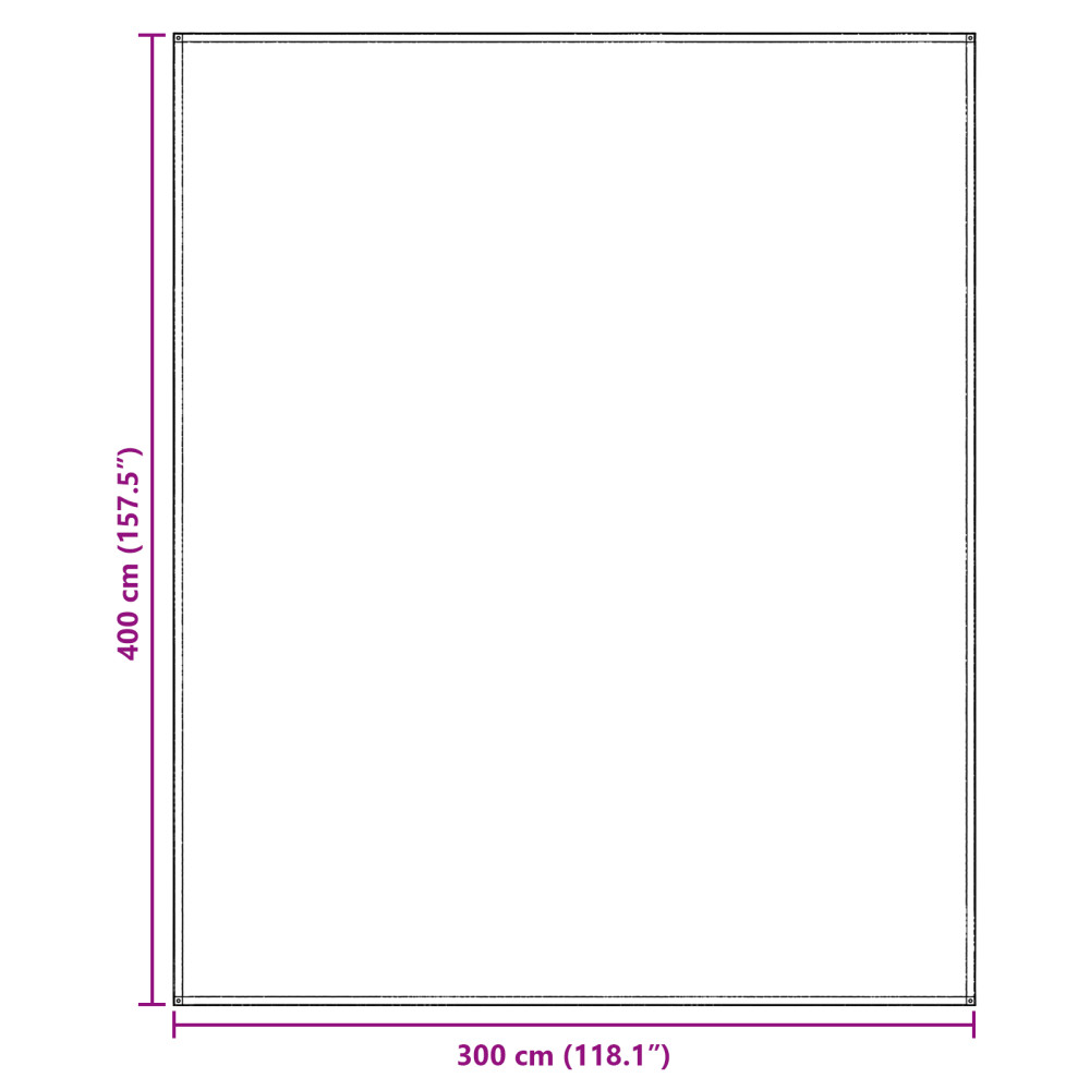 Produktbild för Tältmatta Blå och grå 400 × 300 cm polyeten