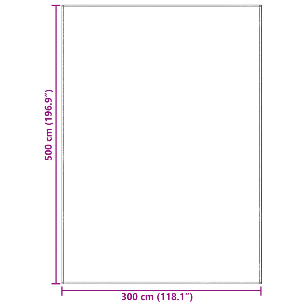 Produktbild för Tältmatta Blå och grå 500 × 300 cm polyeten