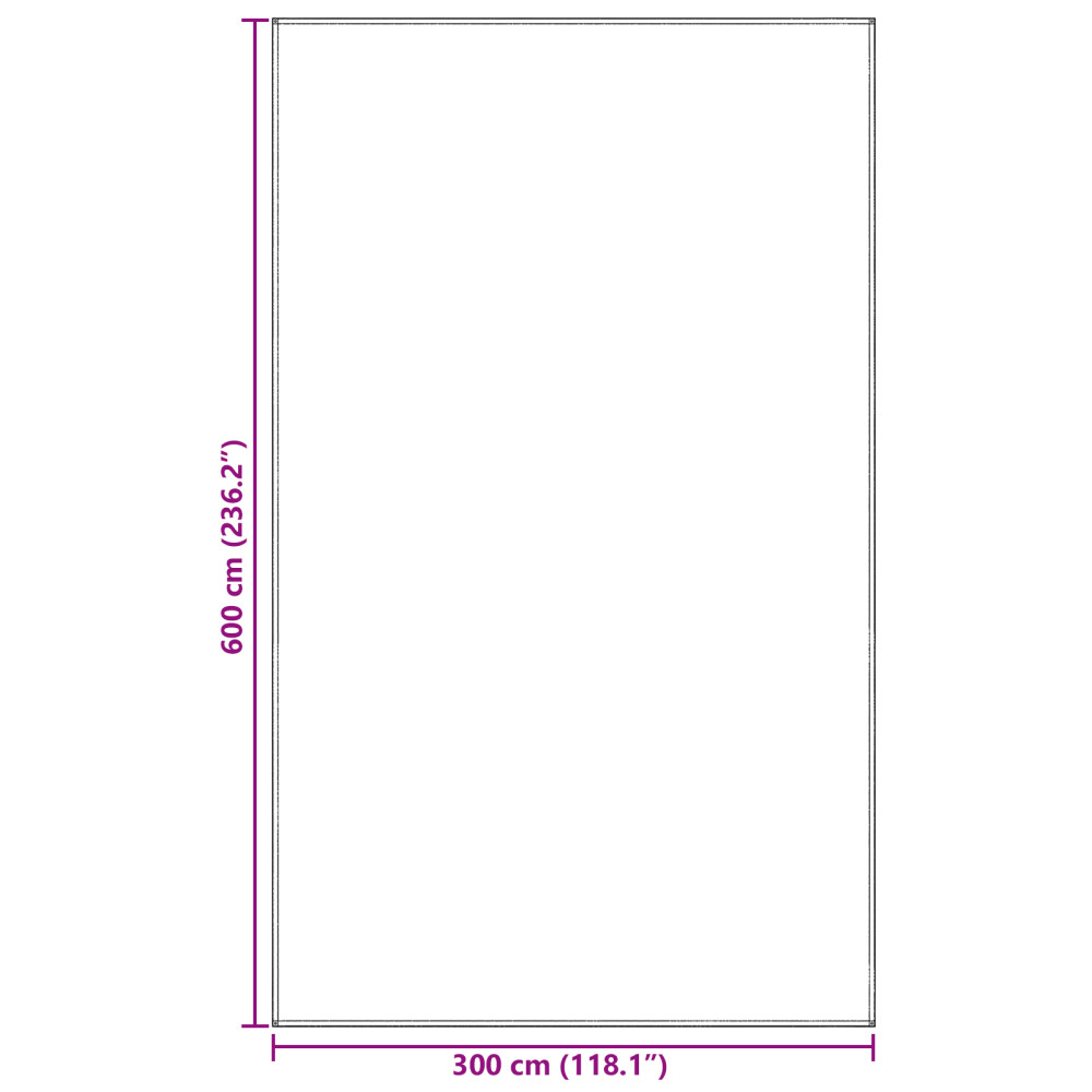 Produktbild för Tältmatta Blå och grå 600 × 300 cm polyeten