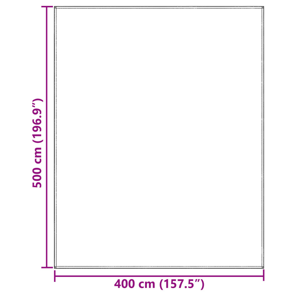 Produktbild för Tältmatta Blå och grå 500 x 400 cm polyeten
