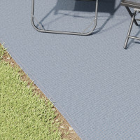 Produktbild för Tältmatta Blå och grå 700 x 400 cm polyeten