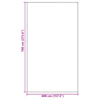 Produktbild för Tältmatta Blå och grå 700 x 400 cm polyeten
