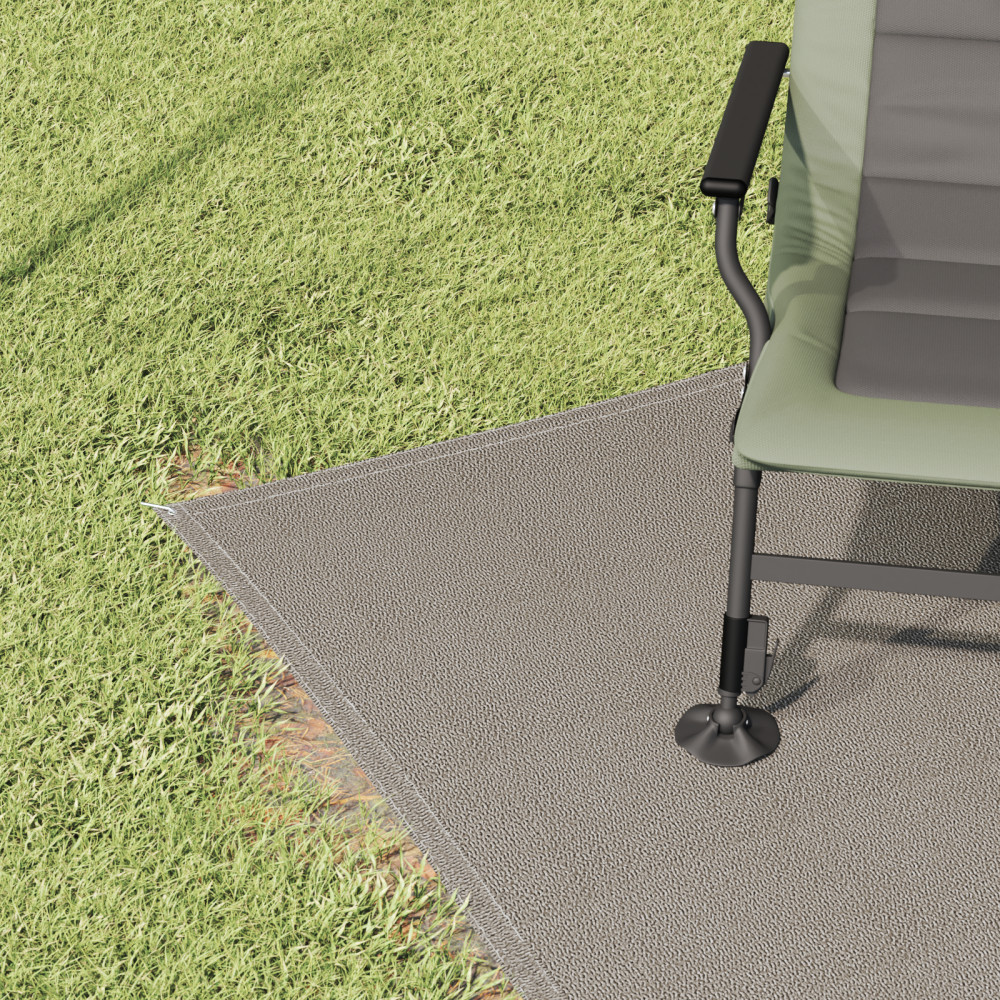 Produktbild för Tältmatta Ljusgrå 350 x 250 cm polyeten