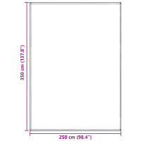Produktbild för Tältmatta Ljusgrå 350 x 250 cm polyeten