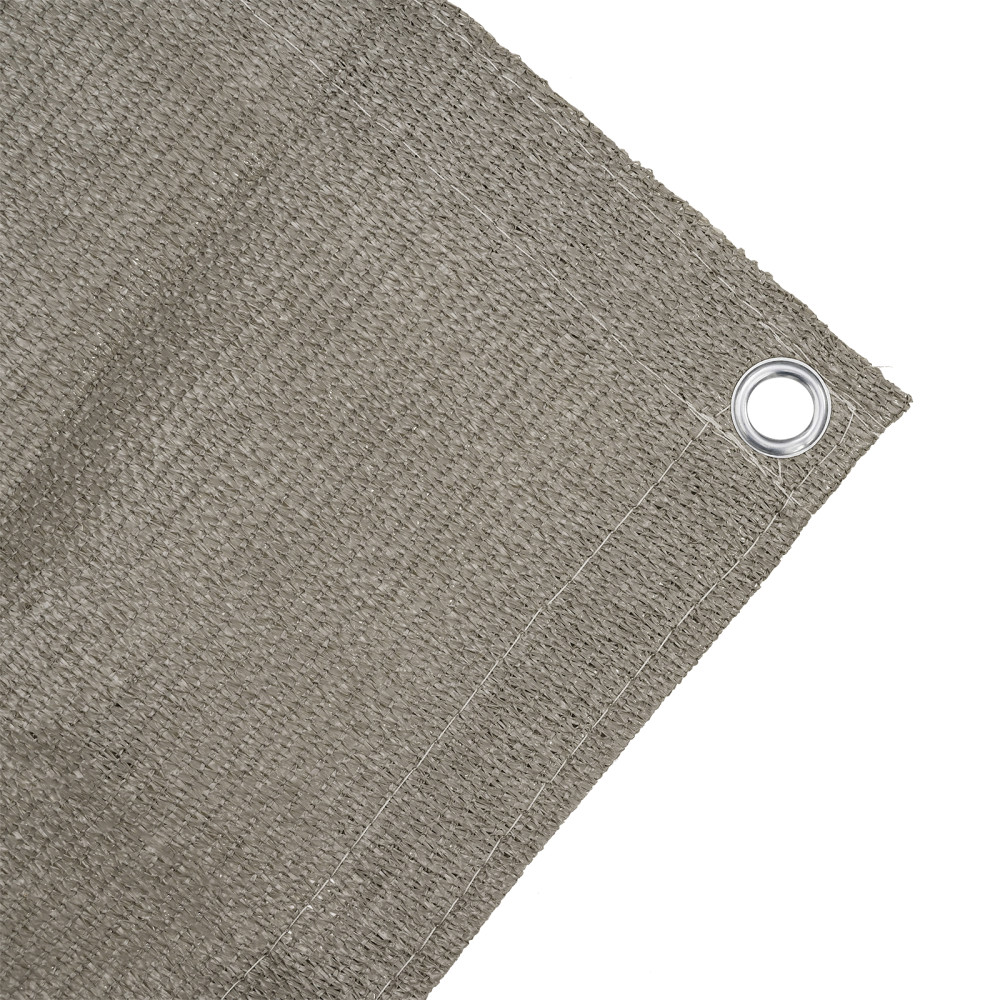 Produktbild för Tältmatta Ljusgrå 400 x 400 cm polyeten