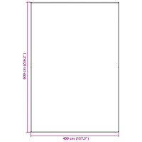 Produktbild för Tältmatta Ljusgrå 600 x 400 cm polyeten