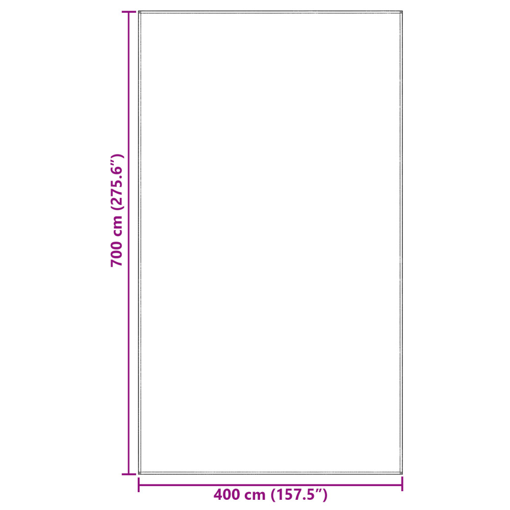Produktbild för Tältmatta Ljusgrå 700 x 400 cm polyeten