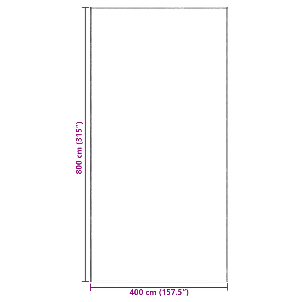 Produktbild för Tältmatta Ljusgrå 800 x 400 cm polyeten