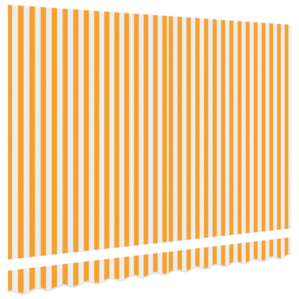 Produktbild för Markisväv Gul och Vit 2,5 x 2 m Polyester