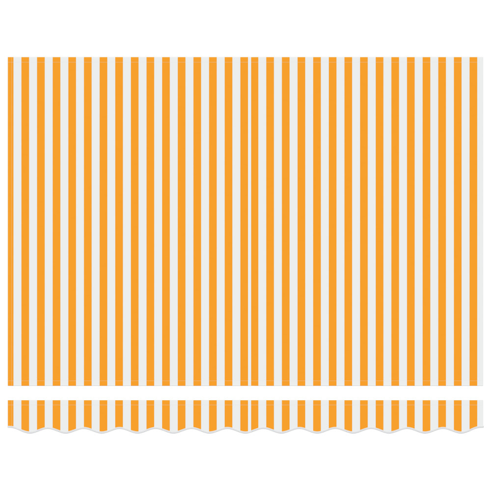 Produktbild för Markisväv Gul och Vit 2,5 x 2 m Polyester