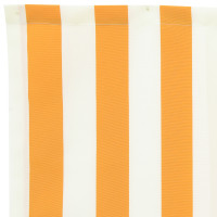 Produktbild för Markisväv Gul och Vit 2,5 x 2 m Polyester