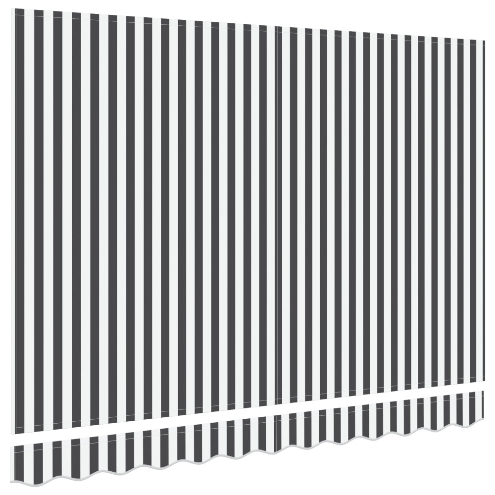 Produktbild för Markisväv Antracit och vitt 2,5 x 2 m Polyester
